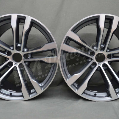 Carbonado Cube 20" 10J ET30 + 11J ET45 5x120 Anthracite Front Polished