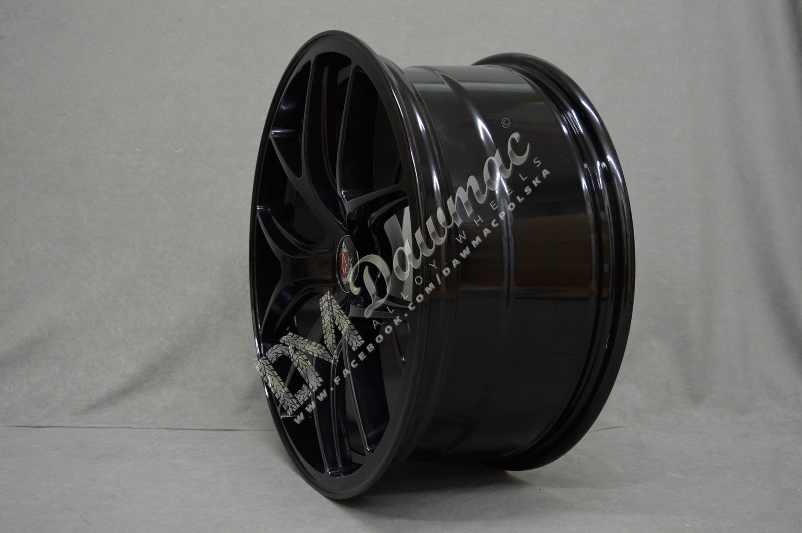 AXE EX34 20" 8,5J ET40 + 10J ET40 5x108-5x120 Gloss Black - obrazek 3