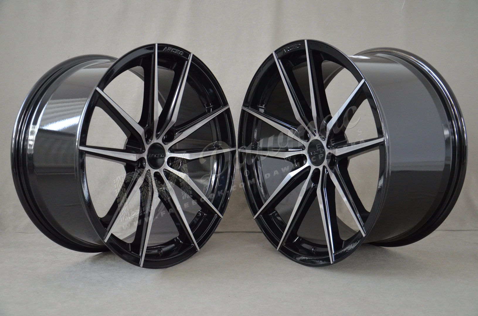 Arceo Monaco 19" 8,5J ET30 + 9,5J ET37 5x120 Black Diamond - obrazek 3