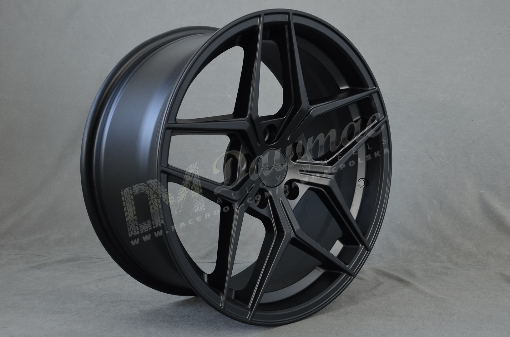 Arceo Porto 18" 8J ET35 5x108-5x114,3 Matt Black - obrazek 3