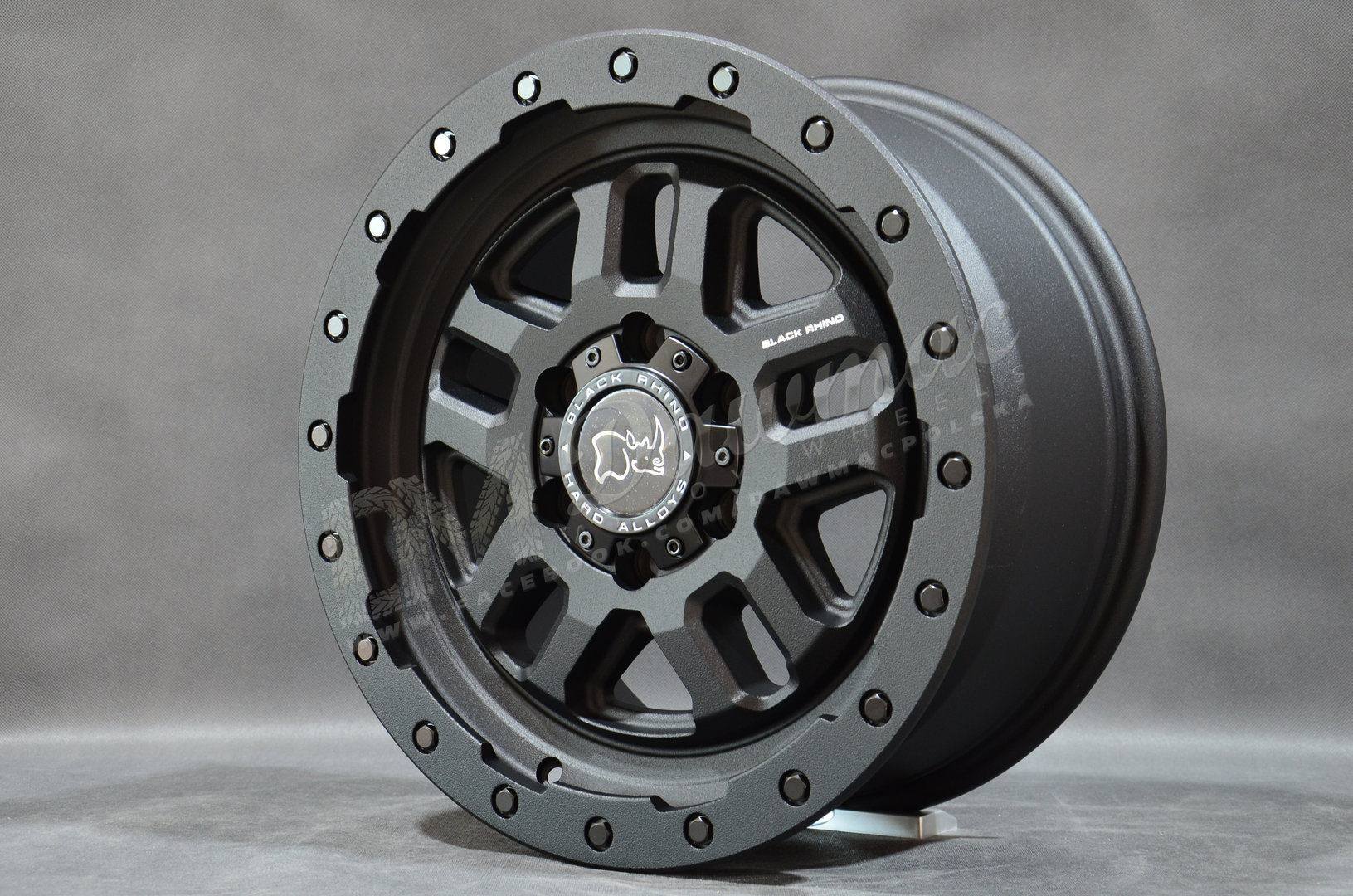 Black Rhino Barstow 18" 9,5J ET12 6x139,7 Textured Matte Black - obrazek 3