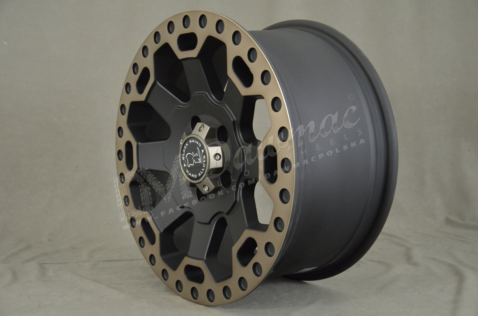 Black Rhino Warlord 18" 8J ET35 5x120 Matte Black with Dark Tint Edge - obrazek 3