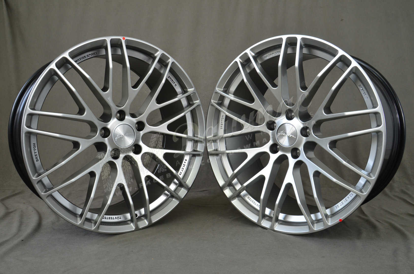 Breyton Spirit R 20" 9,5J ET46 + 10J ET30/ET46 5x120 Hyper Silver - obrazek 3