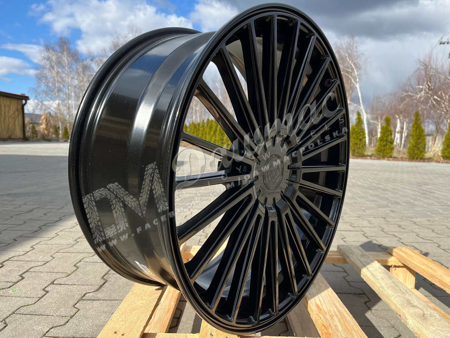 AXE EX50 20" 8,5J ET35 5x108-6x120 Gloss Black - obrazek 3