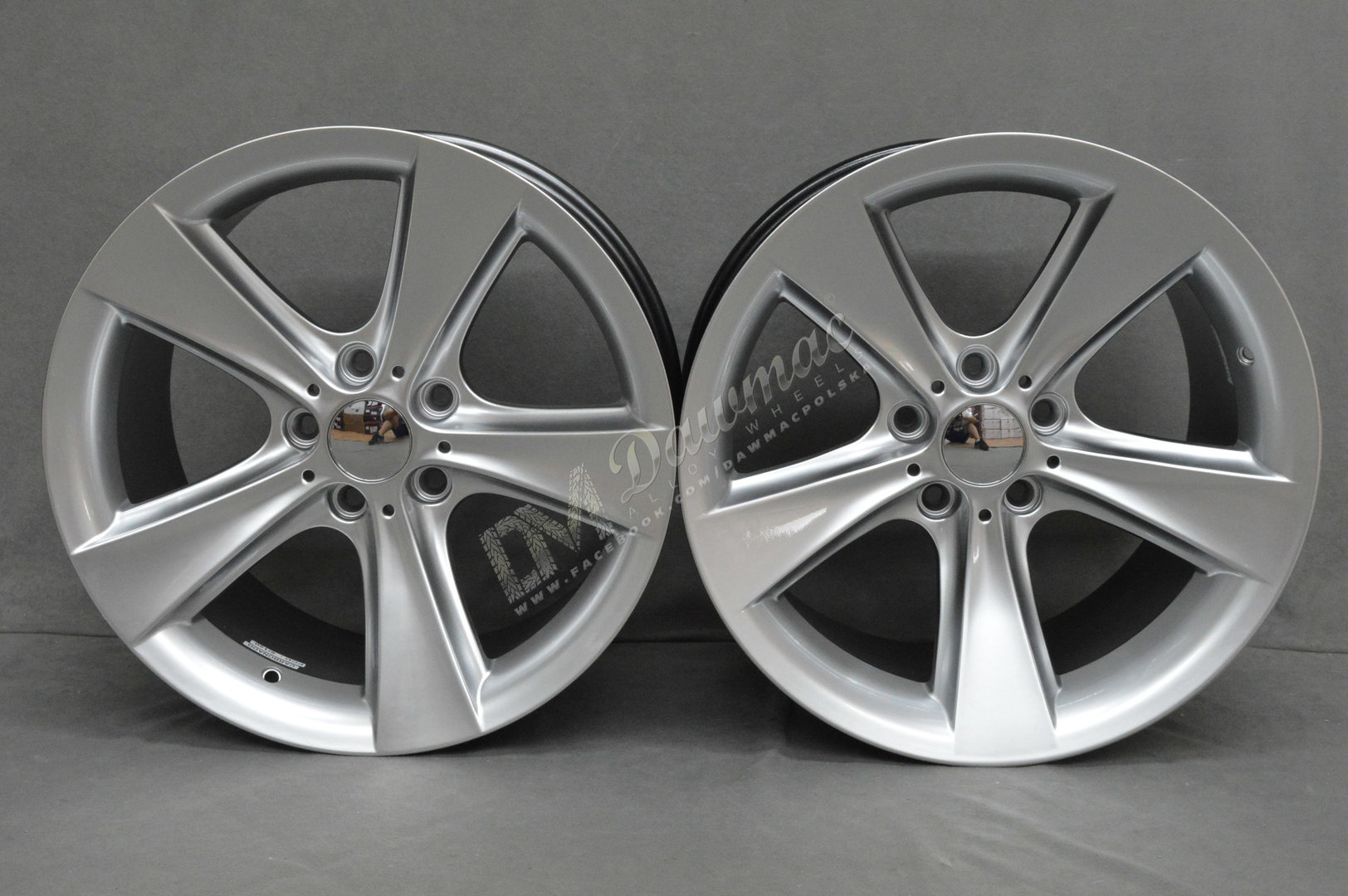 Carbonado Concave 18" 8,5J ET20 + 9,5J ET14 5x120 Diamond Hyper Silver - obrazek 2
