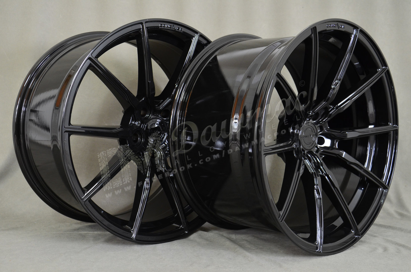 Concaver CVR4 19" 9J ET20-ET51 BLANK Platinum Black - obrazek 4