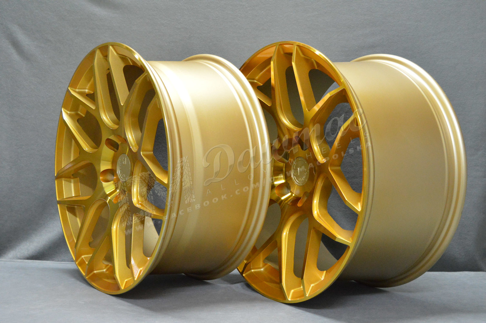 AODHAN LS002 19" 8,5J ET35 + 9,5J ET35 5x120 Gold Machine Face PROMOCJA - obrazek 4