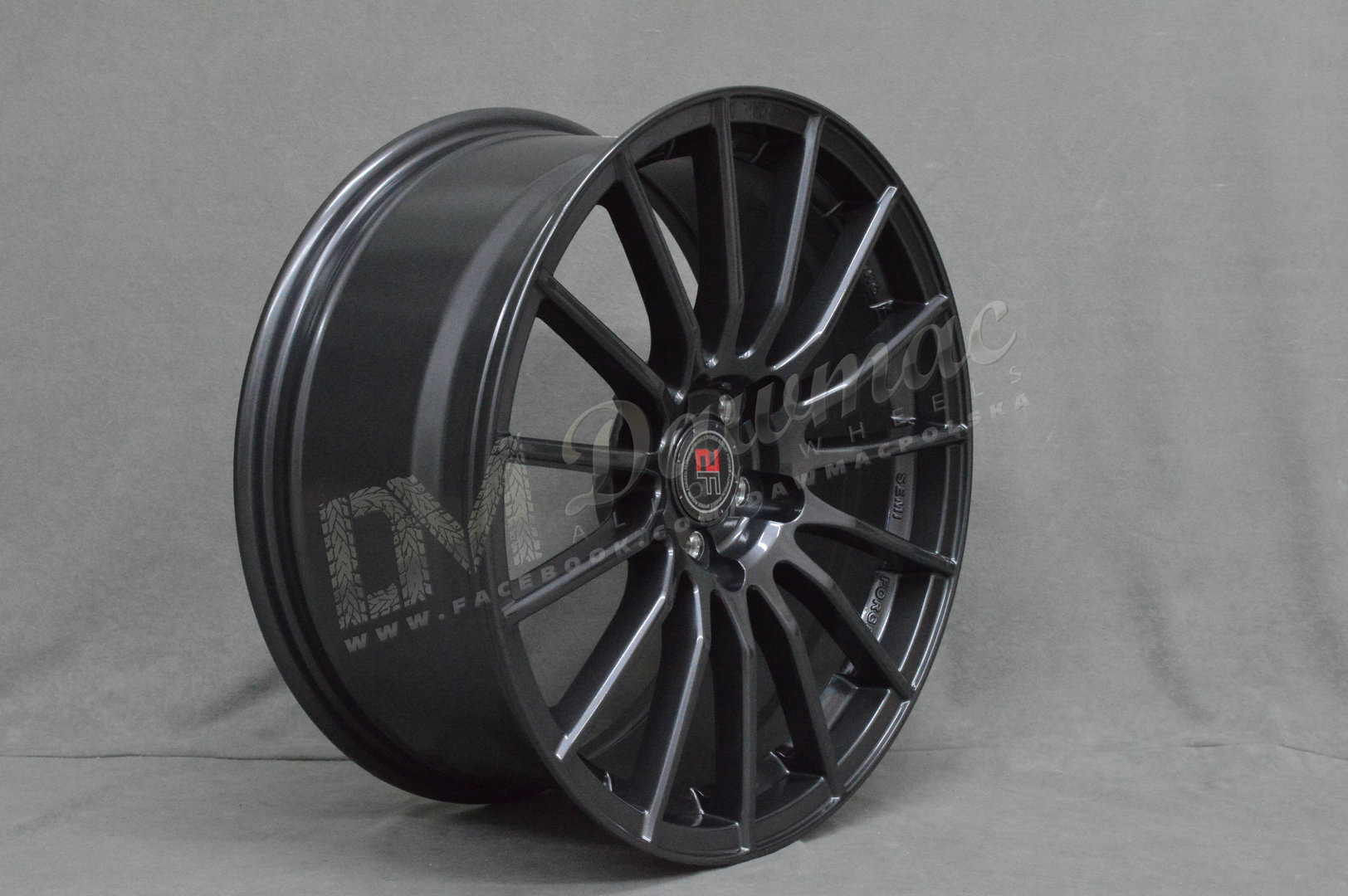 2Forge ZF1 18" 12J ET30-ET55 5x98-5x130 Gloss Gunmetal - obrazek 4