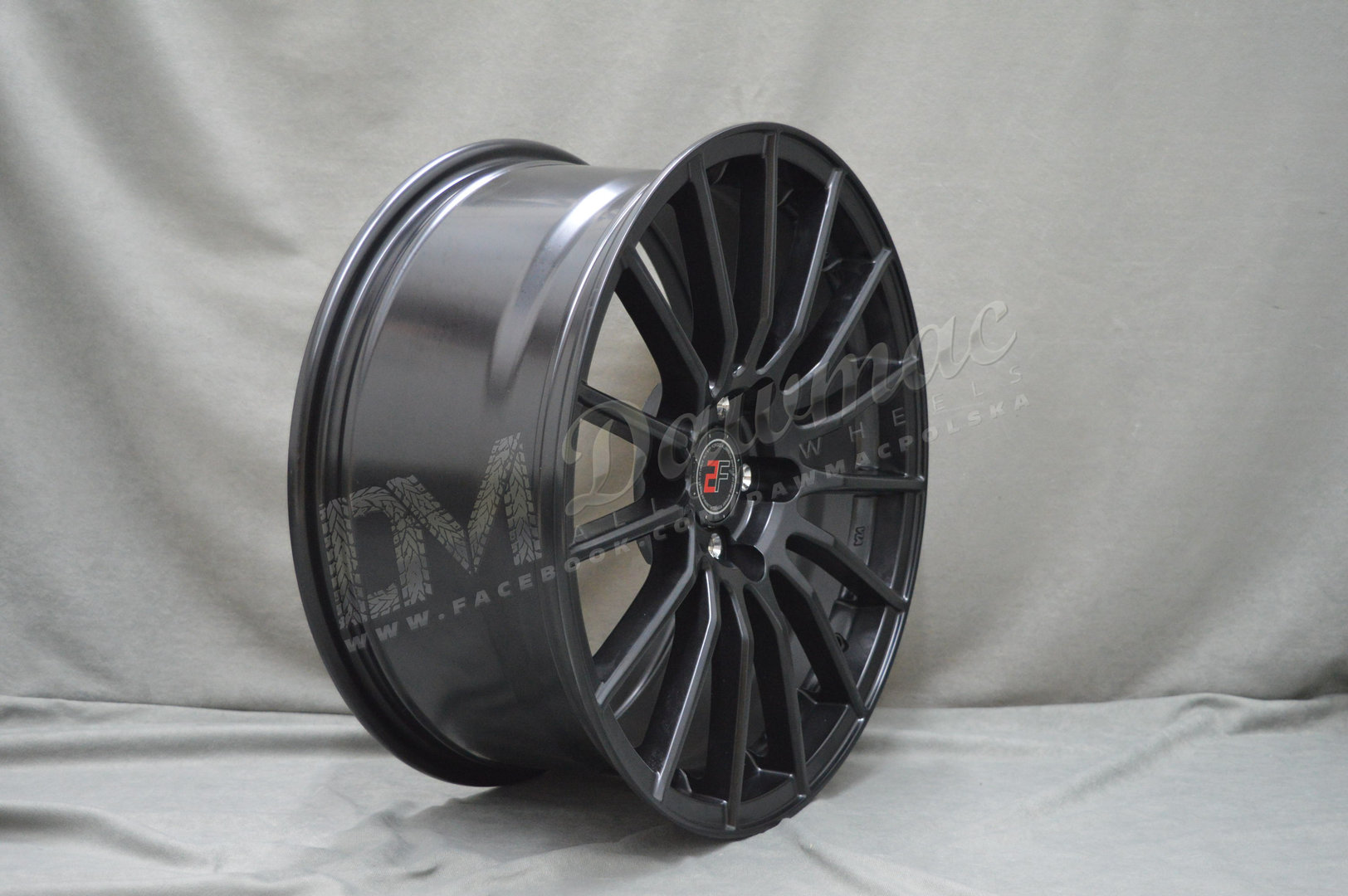 2Forge ZF1 18" 9J ET0-ET38 5x98-5x130 Matt Black - obrazek 4