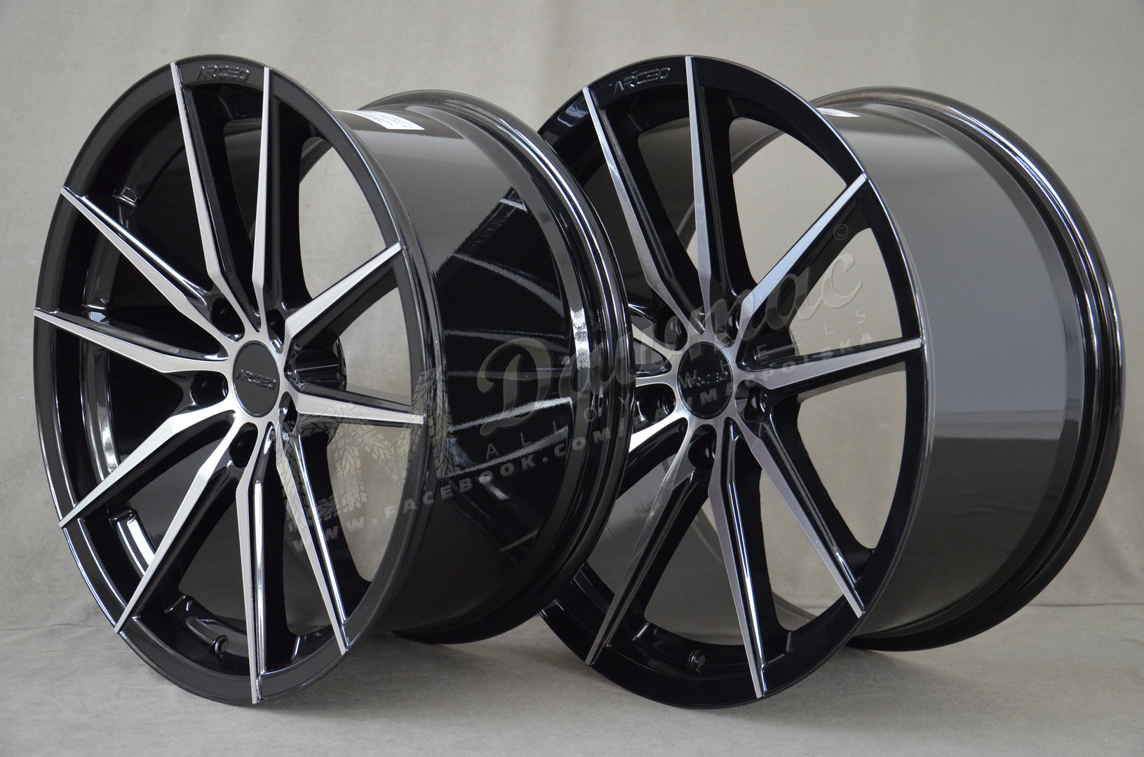 Arceo Monaco 19" 8,5J ET30 + 9,5J ET37 5x120 Black Diamond - obrazek 4