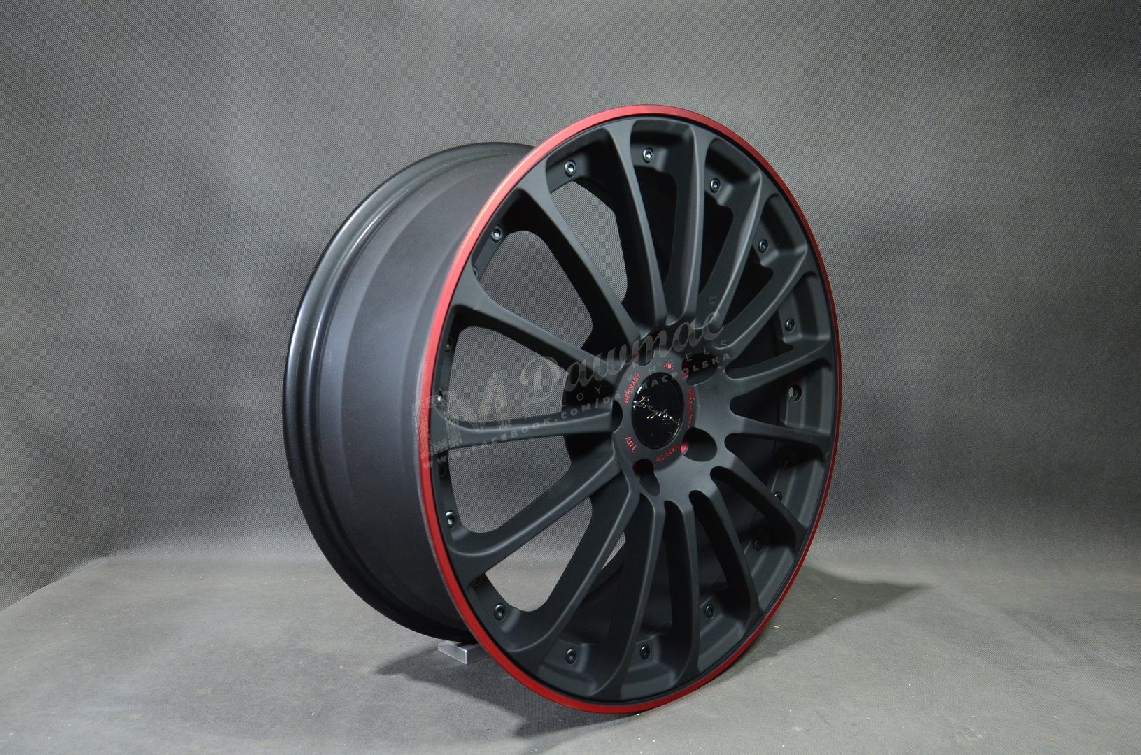 Breyton Magic CW 18" 7,5J ET48 4x100 Matt Grey with Red Anodized Lip - obrazek 4