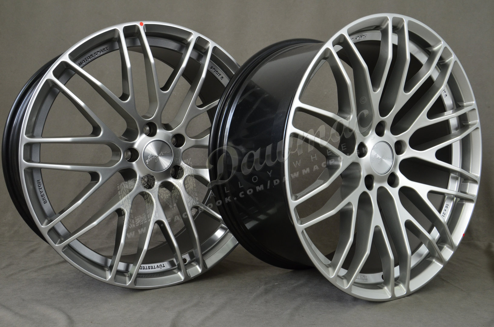 Breyton Spirit R 19" 8,5J ET42 + 9,5J ET42 5x120 Hyper Silver - obrazek 4