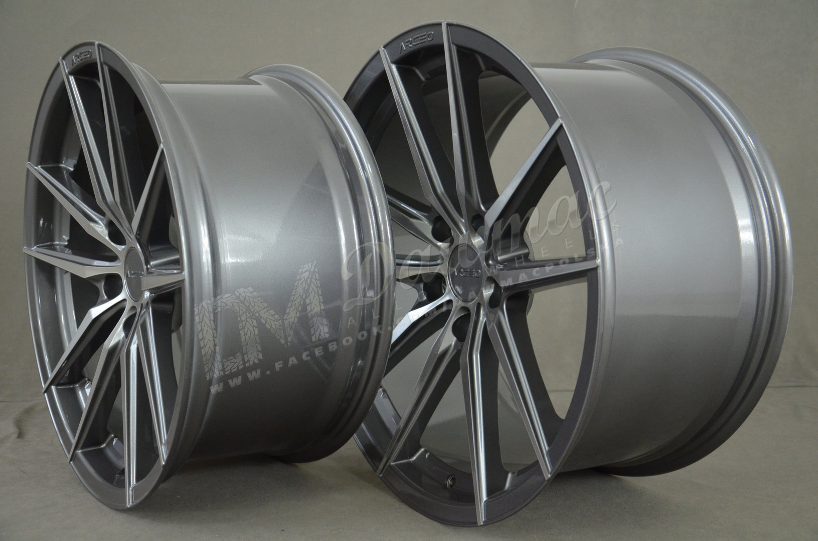 Arceo Monaco 19" 8,5J ET30 + 9,5J ET37 5x120 Titan Diamond - obrazek 4