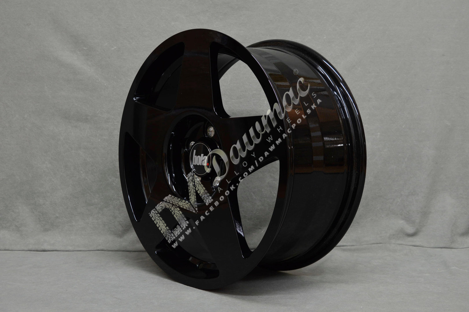 BOLA B10 17" 7,5J ET40-45 5x98-5x120 Gloss Black - obrazek 4