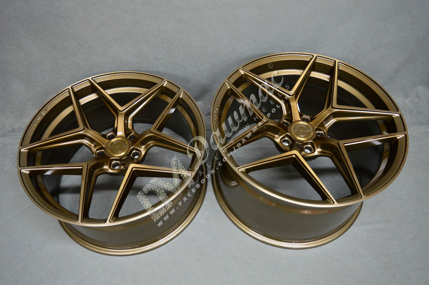 Concaver CVR2 21" 9J ET10-ET52 + 11J ET11-ET52 BLANK Brushed Bronze - obrazek 5