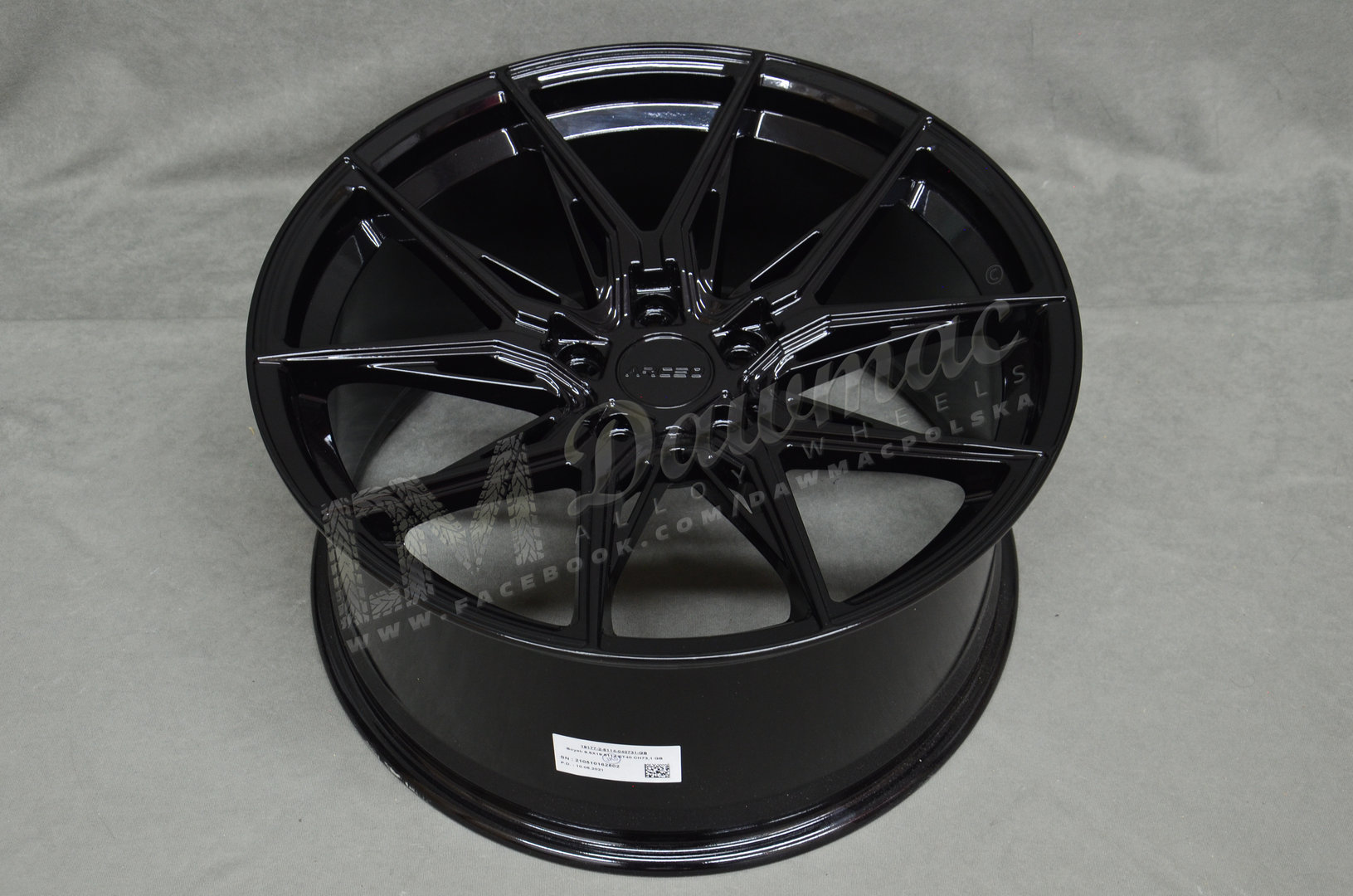 Arceo Marceille 19" 9,5J ET40 5x112 Glossy Black - obrazek 5