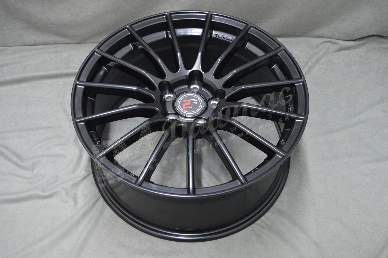 2Forge ZF1 18" 9J ET0-ET38 5x98-5x130 Matt Black - obrazek 5