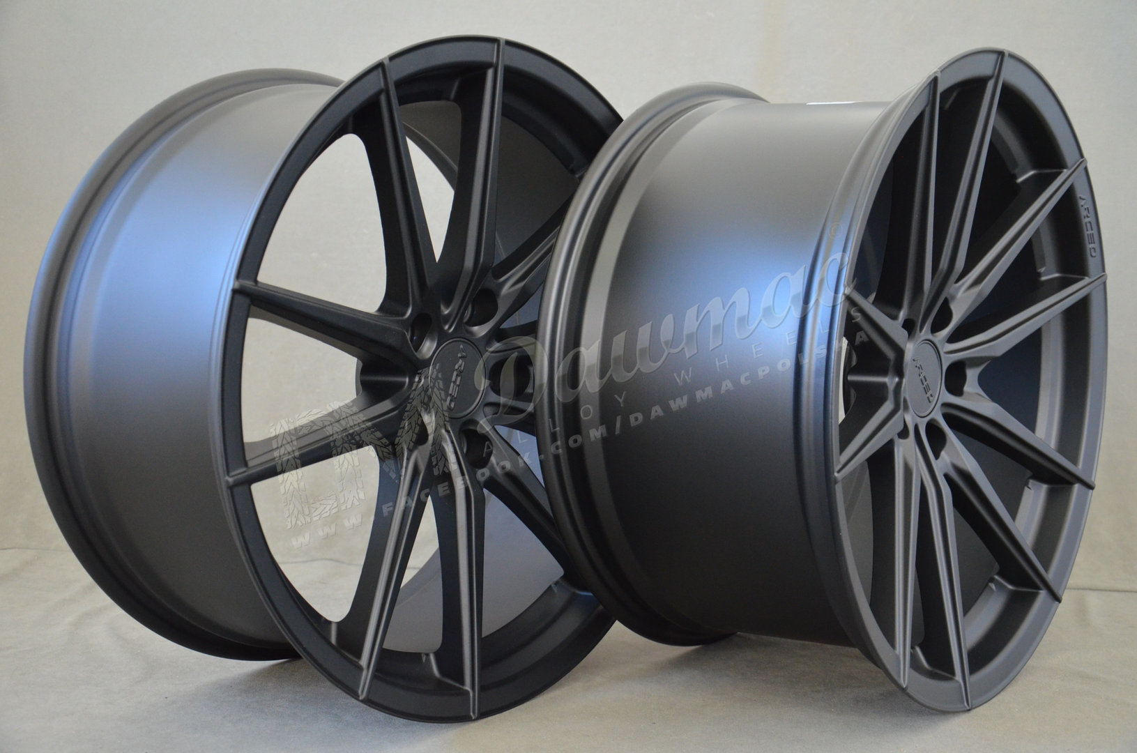 Arceo Monaco 18" 8J ET33 + 9J ET40 5x114,3 Matt Black - obrazek 5
