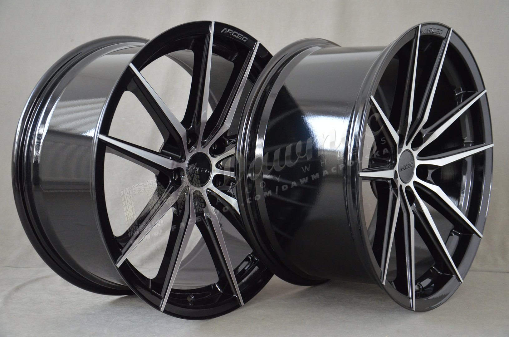 Arceo Monaco 19" 8,5J ET30 + 9,5J ET37 5x120 Black Diamond - obrazek 5