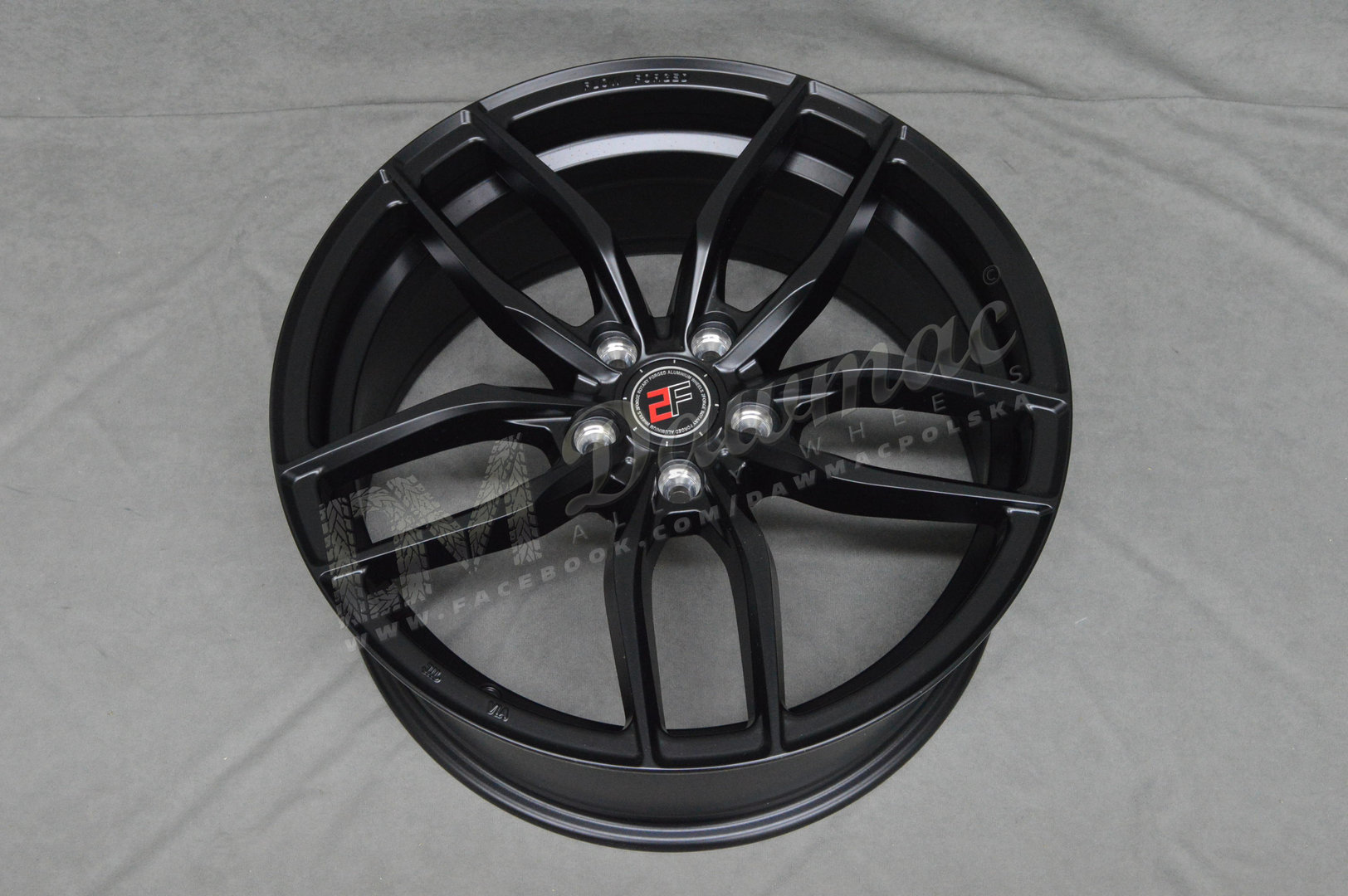 2Forge ZF3 19" 10,5J ET5-ET60 5x100-5x130 Matt Black - obrazek 5