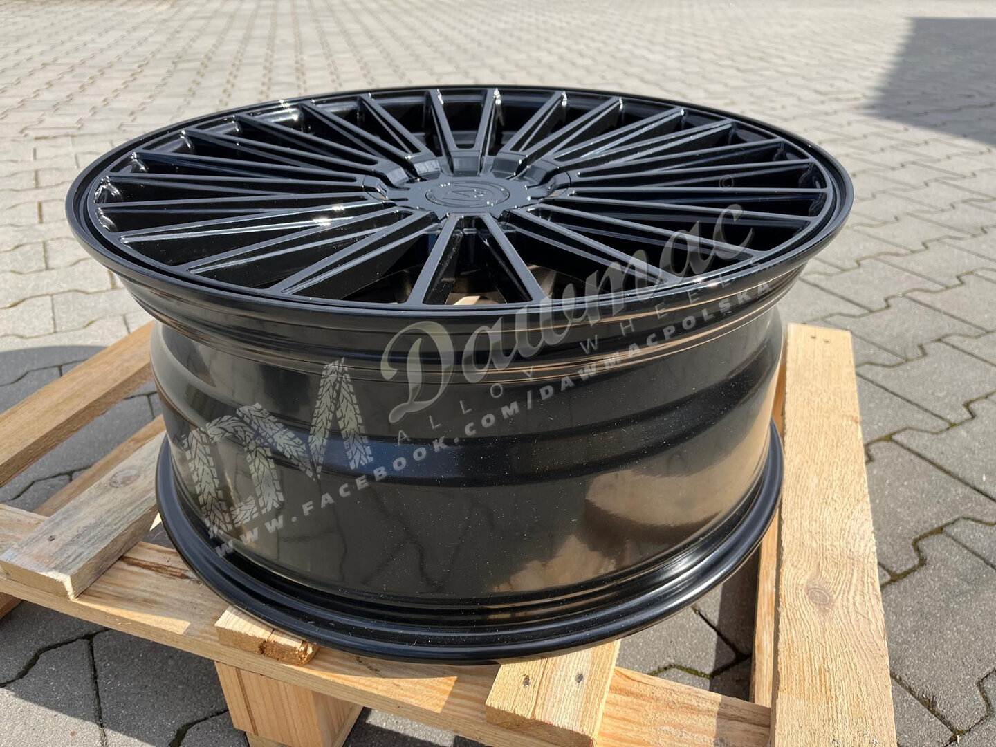 AXE EX50 22" 10,5J ET40 5x108-5x130 Gloss Black - obrazek 5