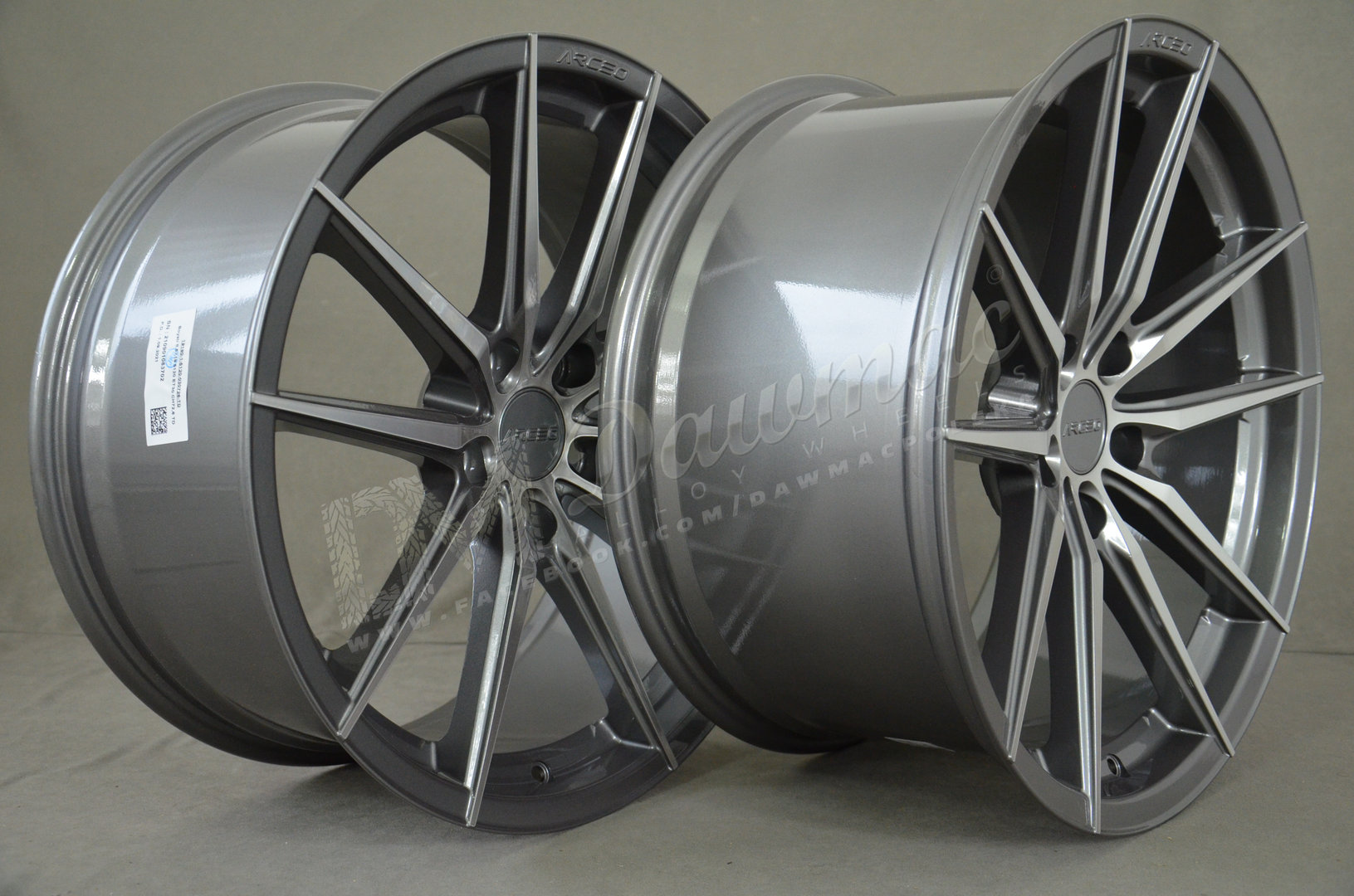 Arceo Monaco 19" 8,5J ET30 + 9,5J ET37 5x120 Titan Diamond - obrazek 5