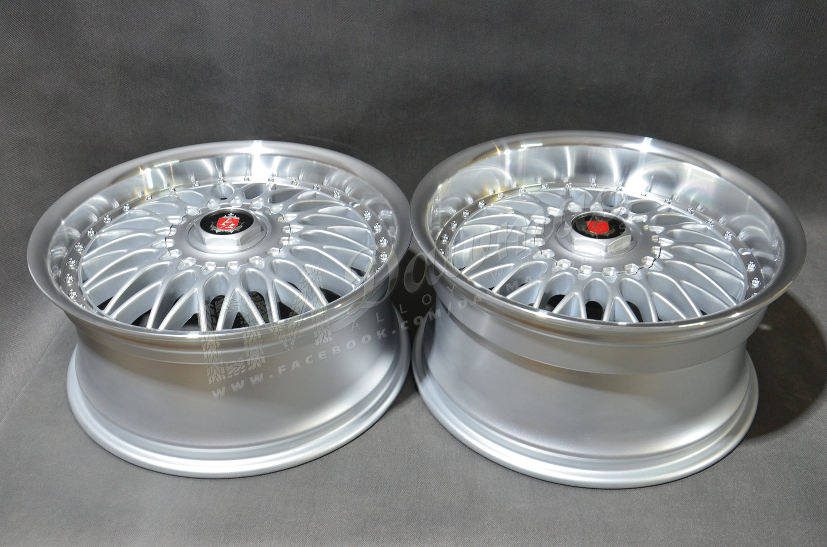 AXE EX10 18" 8J ET40 + 9J ET35 4x100-5x120 Silver & Polished Lip - obrazek 6