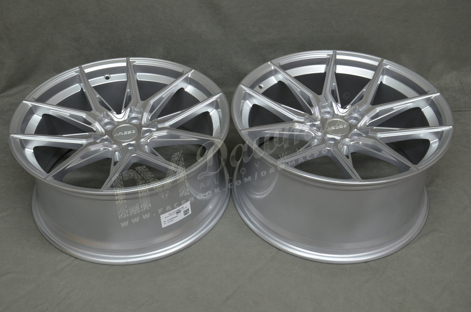 Arceo Marceille 20" 9J ET35 + 10J ET40 5x114,3 Silver Diamond - obrazek 6