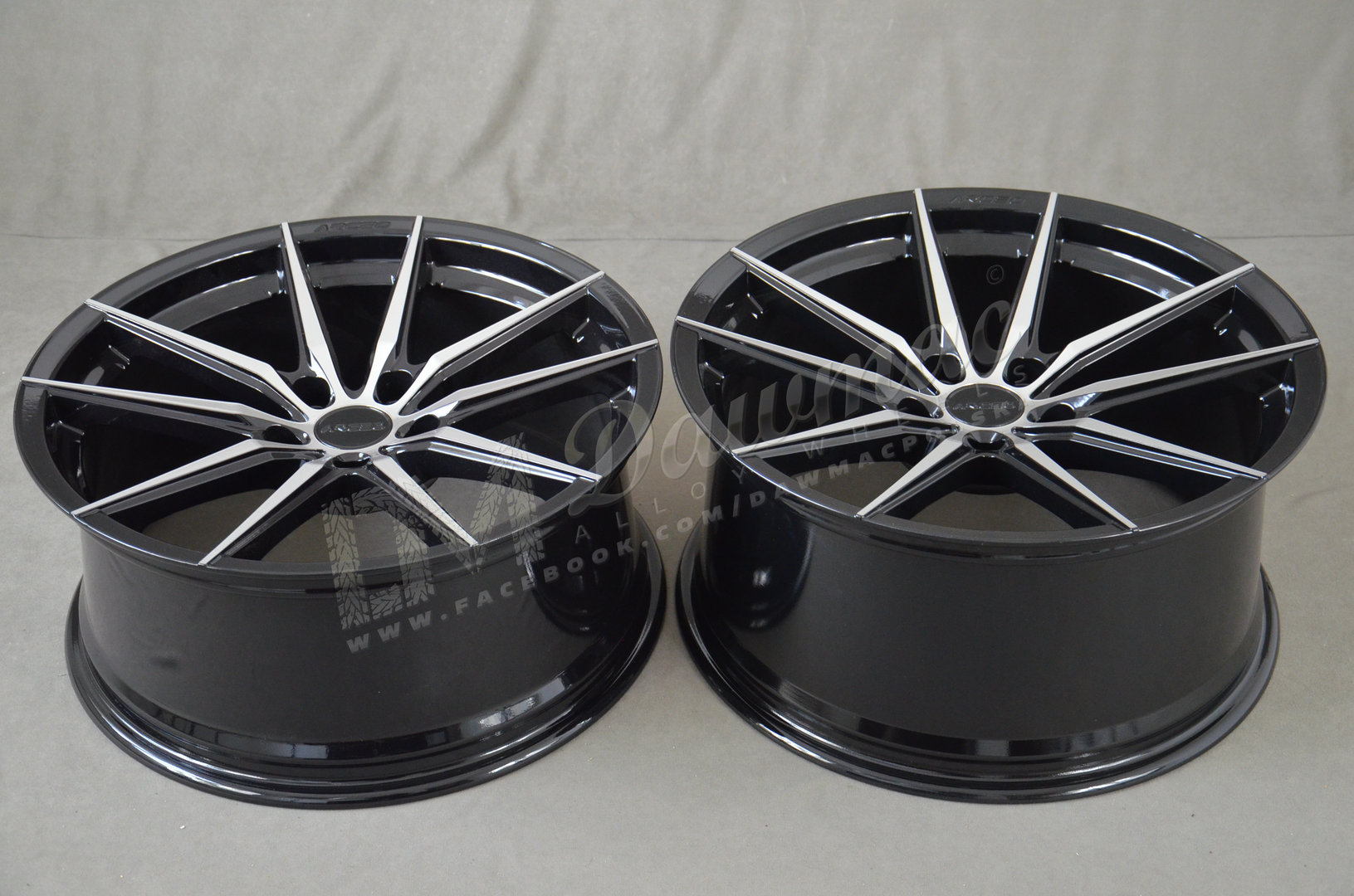 Arceo Monaco 19" 8,5J ET30 + 9,5J ET37 5x120 Black Diamond - obrazek 6
