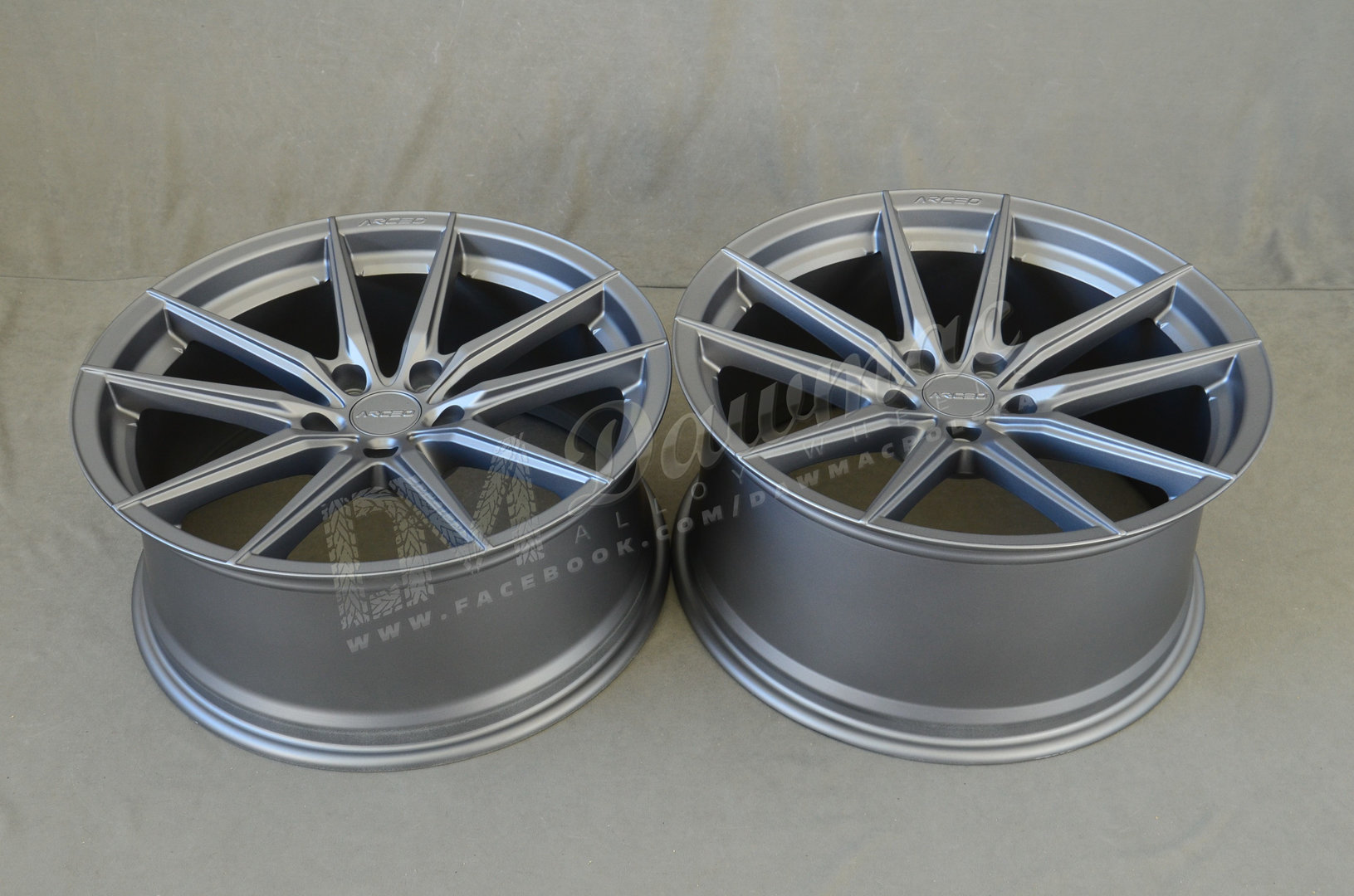 Arceo Monaco 19" 8,5J ET33 + 9,5J ET37 5x120 Matt Titan - obrazek 6