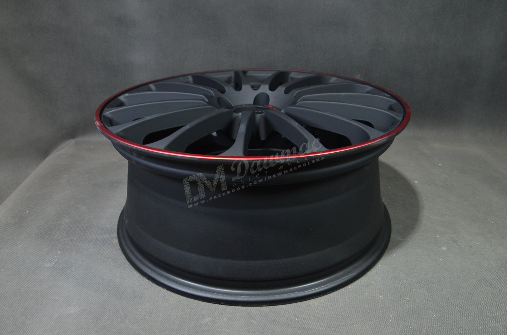 Breyton Magic CW 18" 7,5J ET48 4x100 Matt Grey with Red Anodized Lip - obrazek 6