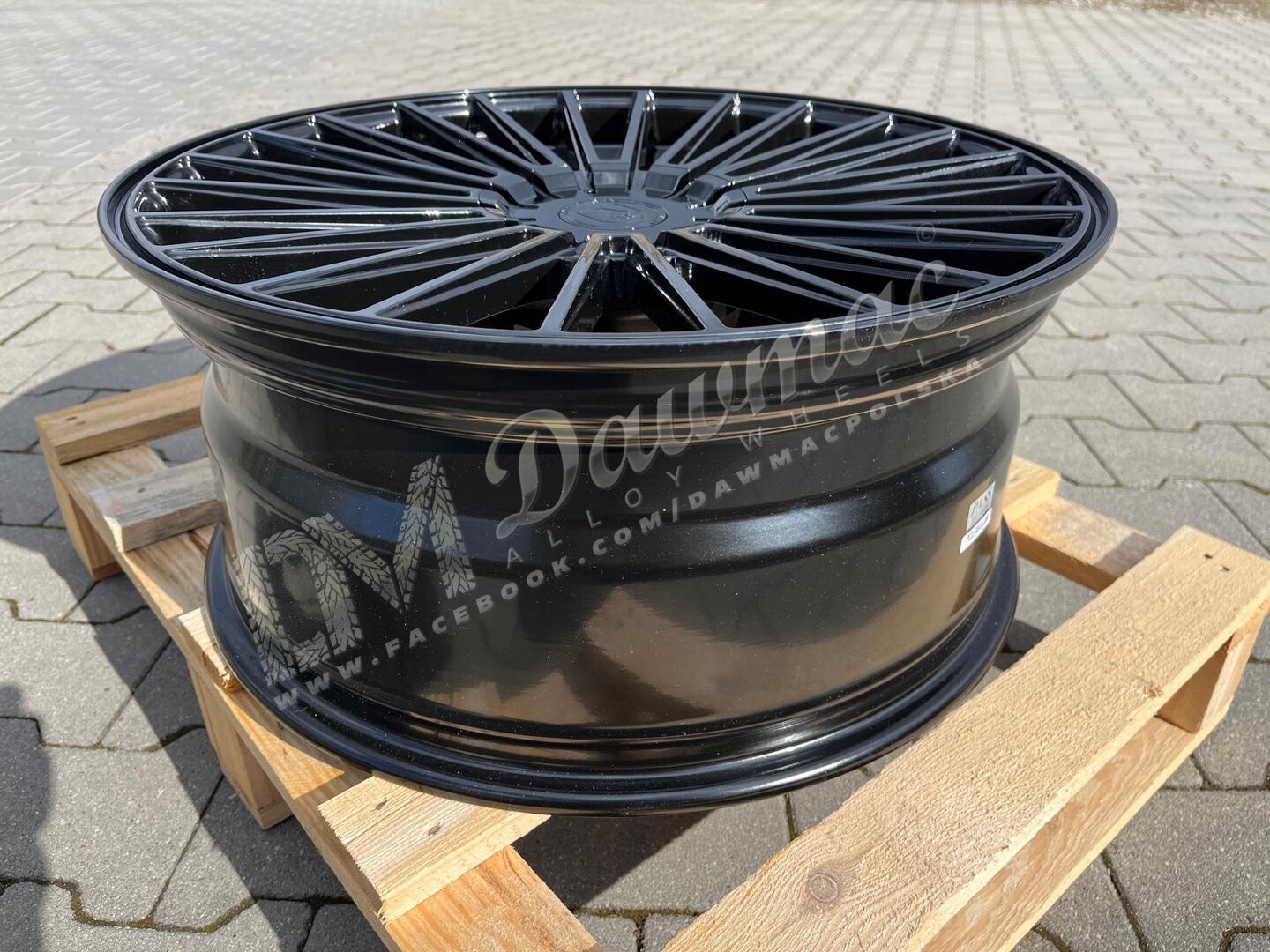 AXE EX50 22" 10,5J ET25 5x108-5x130 Gloss Black - obrazek 6