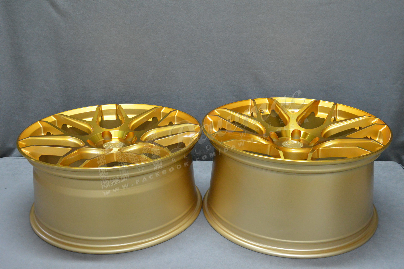 AODHAN LS002 19" 8,5J ET35 + 9,5J ET35 5x120 Gold Machine Face PROMOCJA - obrazek 7