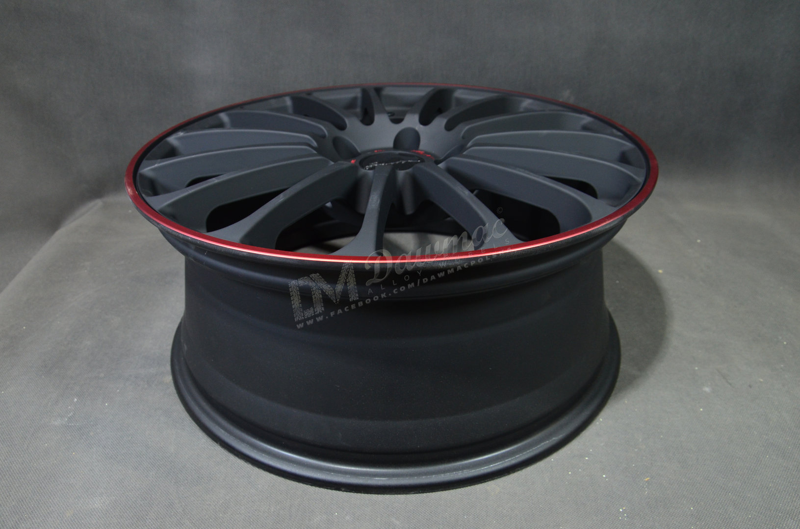 Breyton Magic CW 18" 7,5J ET48 4x100 Matt Grey with Red Anodized Lip - obrazek 7