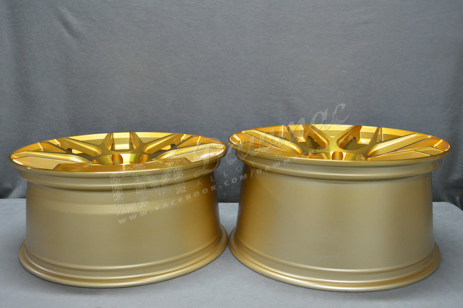 AODHAN LS002 19" 8,5J ET35 + 9,5J ET35 5x120 Gold Machine Face PROMOCJA - obrazek 8