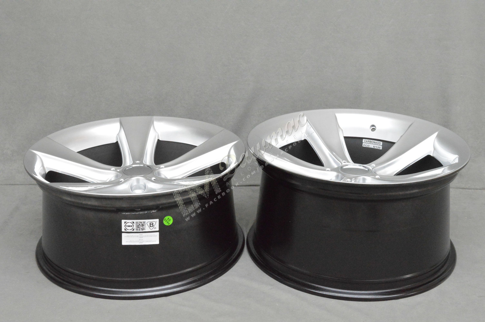 Carbonado Concave 18" 8,5J ET20 + 9,5J ET14 5x120 Diamond Hyper Silver - obrazek 8