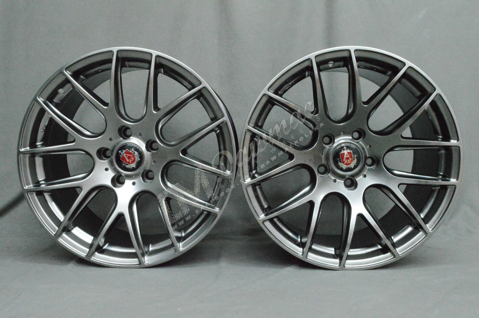 AXE CS 19" 9,5J ET40 5x108-5x120 Hyper Black - obrazek 2
