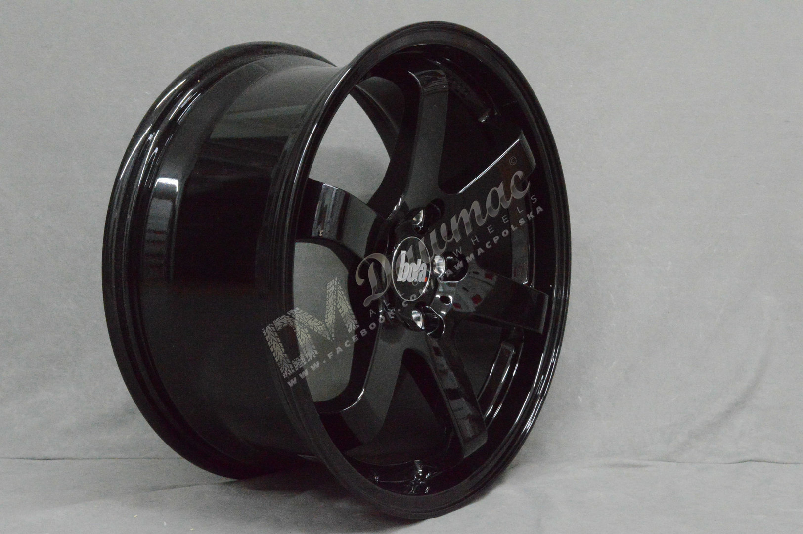 BOLA B1 19" 10J ET25-45 5x98-5x130 Gloss Black - obrazek 4