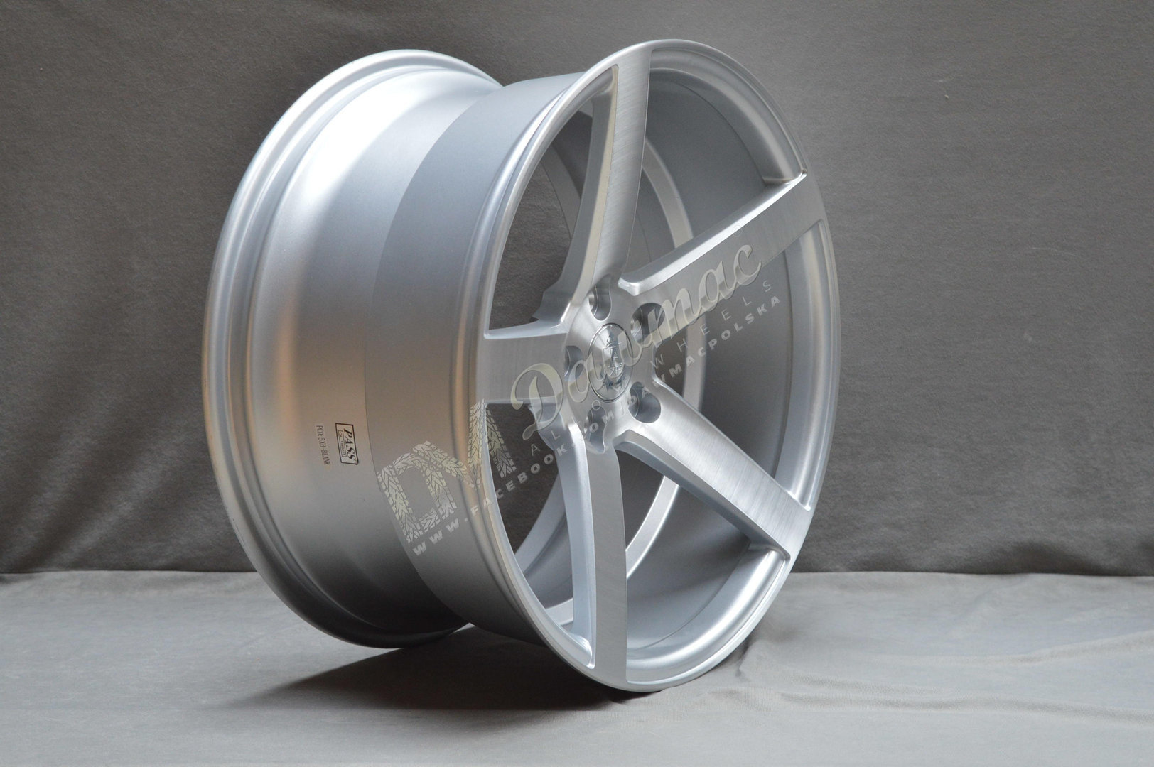 AXE EX18 20" 10,5J ET42 5x108-5x130 Silver & Polished - obrazek 3