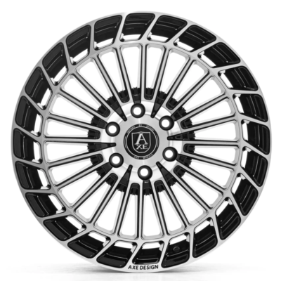AXE EX45 20" 8J ET40 6x120 Gloss Black Polished