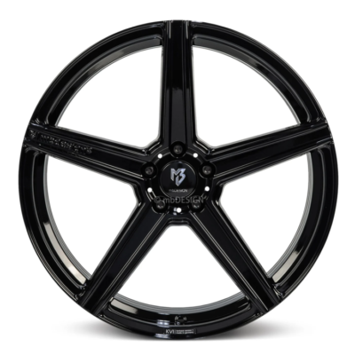 mbDesign KV1S 21" 9J ET35 + 10,5J ET45 5x112 Glanzschwarz