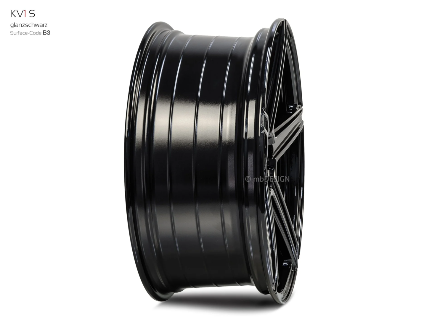 mbDesign KV1S 21" 9J ET35 + 10,5J ET45 5x112 Glanzschwarz - obrazek 4