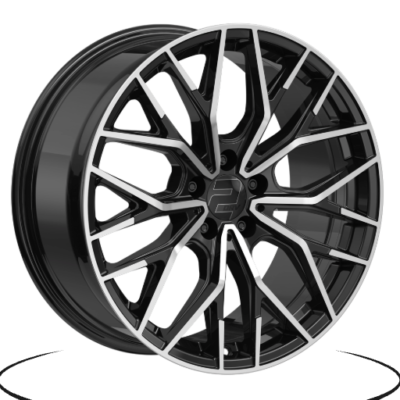 2DRV WH37 19" 8,5J ET35 5x120 Schwarz HG Pol