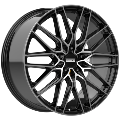 F.Metal Cratos 21" 9,5J ET40 5x120 Glossy Black Machined