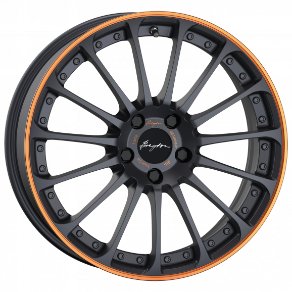 Breyton Magic CW 18" 7,5J ET48 5x112 Matt Grey with Orange Anodized Lip