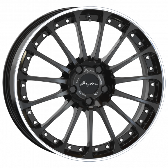 Breyton Magic CW 18" 7,5J ET48 4x100 Glossy Black with Polished Lip