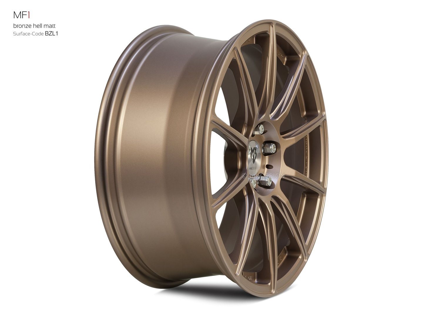 mbDesign MF1 19" 8,5J ET45 5x114,3 Bronze Light Matt - obrazek 4