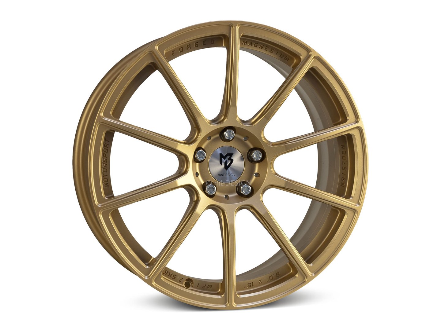 mbDesign MF1 19" 8J ET45 5x114,3 Gold Matt - obrazek 2