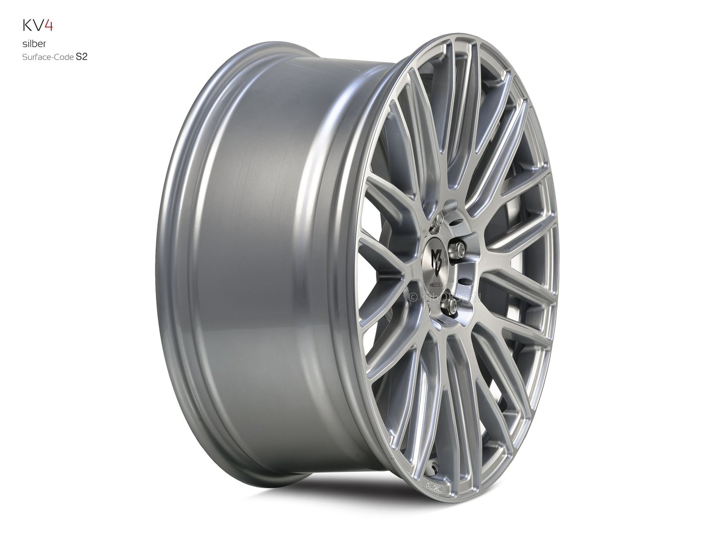 mbDesign KV4 20" 9J ET40 5x114,3 Silver - obrazek 7