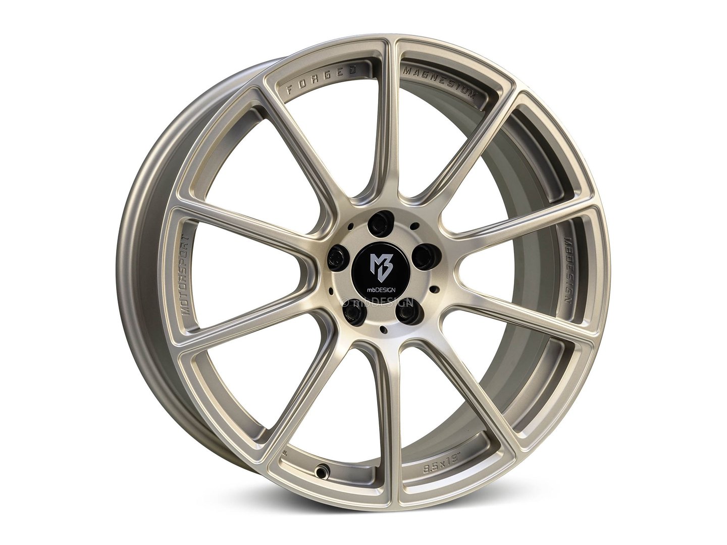 mbDesign MF1 19" 8,5J ET45 5x108 Champagner Matt - obrazek 2